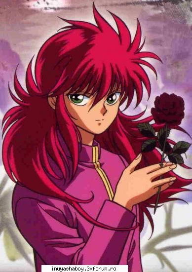 mi se pare un sooper personaj
e cel mai cool baiat din yyh 
i so love him !!!! kurama