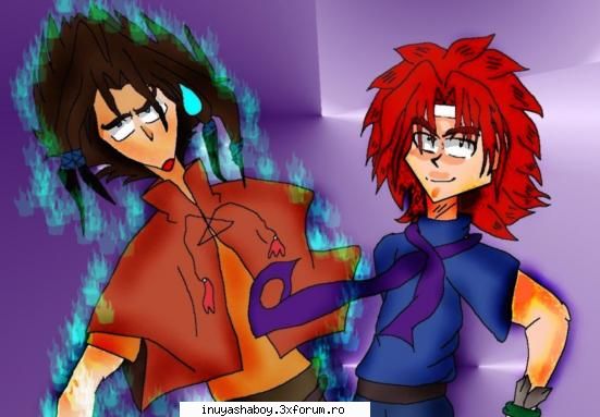 desene - sal, sunt nou, imi place shaman king si am - Fan Art